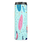FARBFARBFARBEN MODERNES RETRO BOHO PATTERT THERMOSBECHER (Rückseite)