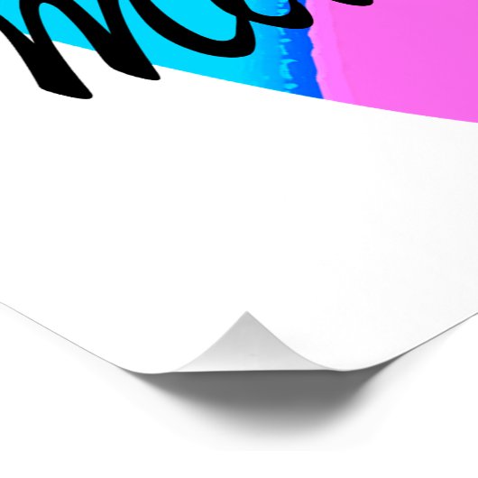 FARBFARBFLIEGEN 80. GEBURTSTAG POSTER (Ecke)