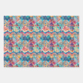 FARBFARBIGE BOHO ECLECTIC GIFT GESCHENKPAPIER SET (Vorderseite 2)