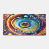 FARBFARBIGE KOSMISCHE WASSERFARBE AUSSENRAUMENTWIC SCHREIBTISCHUNTERLAGE (Vorderseite)