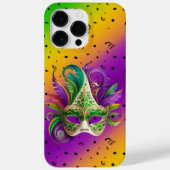 FARBFARBIGE MARDI GRAS MASK MIT GELB LILA Case-Mate iPhone HÜLLE (Rückseite)