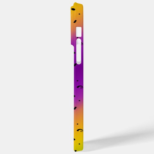 FARBFARBIGE MARDI GRAS MASK MIT GELB LILA Case-Mate iPhone HÜLLE (Rückseite / Links)