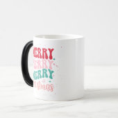 FARBFARBIGE MERRY CHRISTMAS TASSE (Vorderseite Links)