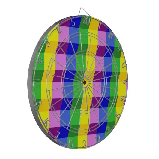 FARBFARBIGE MUSTER DARTSCHEIBE (Vorderseite Links)
