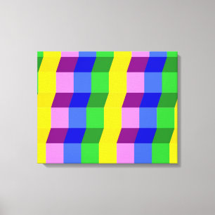 FARBFARBIGE MUSTER LEINWANDDRUCK