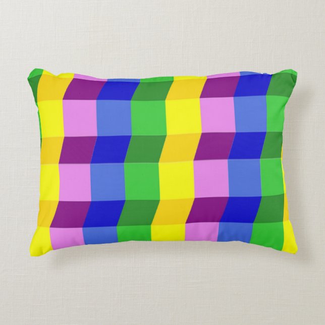 FARBFARBIGE MUSTER ZIERKISSEN (Vorderseite)