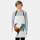 FARBFARBIGE ROOSTER SCHÜRZE (Getragen)