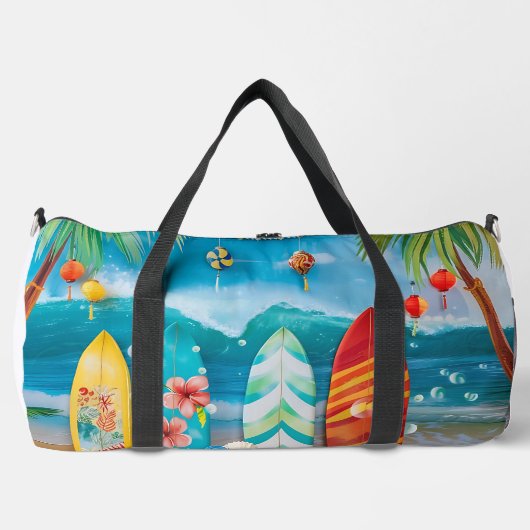 FARBFARBIGE SOMMERGRENZEN DUFFLE BAG (Vorderseite)