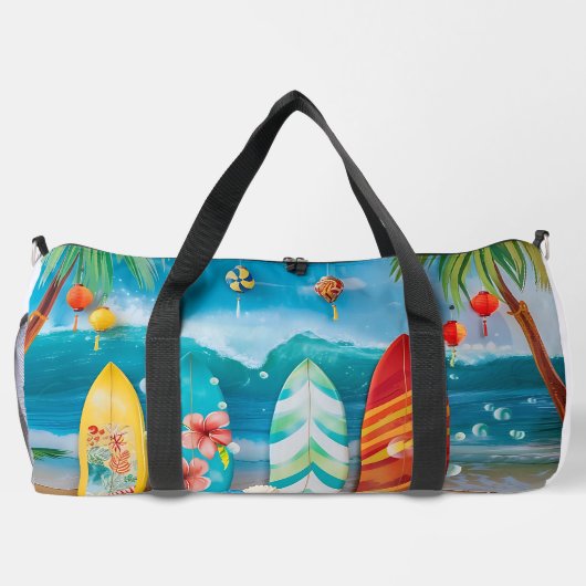 FARBFARBIGE SOMMERGRENZEN DUFFLE BAG (Rückseite)