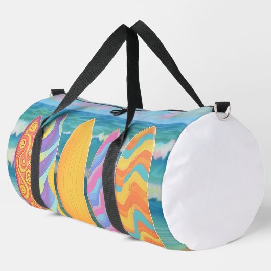 FARBFARBIGE SOMMERGRENZEN DUFFLE BAG (Linke Ecke)