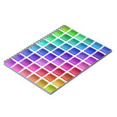 FARBFARBIGE TILPLÄTZE NOTIZBLOCK (Linke Seite)