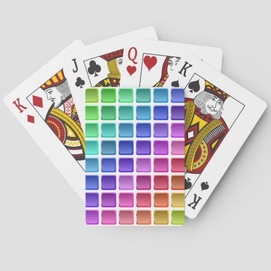 FARBFARBIGE TILPLÄTZE SPIELKARTEN (Rückseite)