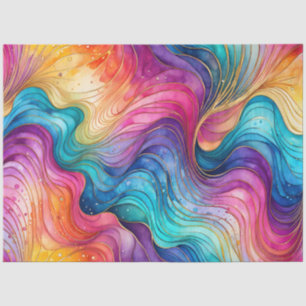 Farbfarbiges Abstrakt-Tinte-Kunstdruckpapier Seidenpapier