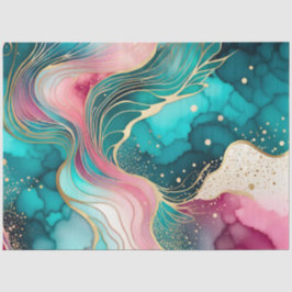 Farbfarbiges Abstrakt-Tinte-Kunstdruckpapier Seidenpapier