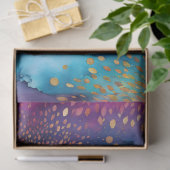 Farbfarbiges Abstrakt-Tinte-Kunstdruckpapier Seidenpapier (Geschenk)