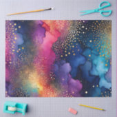Farbfarbiges Abstrakt-Tinte-Kunstdruckpapier Seidenpapier (Basteln)