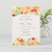 Farbfarbiges Foto Qr Einladung (Stehend Vorderseite)