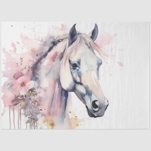 Farbfarbiges Papier für das Pferdegeflecht (Vorderseite)