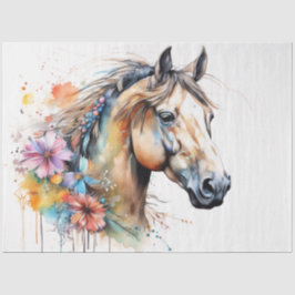 Farbfarbiges Papier für das Pferdegeflecht