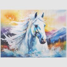 Farbfarbiges Papier für das Pferdegeflecht