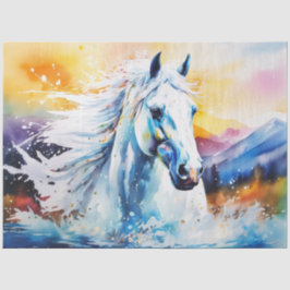 Farbfarbiges Papier für das Pferdegeflecht