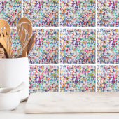 Farbfarbiges Punktmuster Fliese