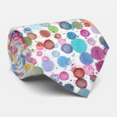 Farbfarbiges Punktmuster Krawatte (Gerollt)