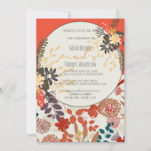 FARBFARBIL BOHO FLORAL EINLADUNG (Vorderseite)