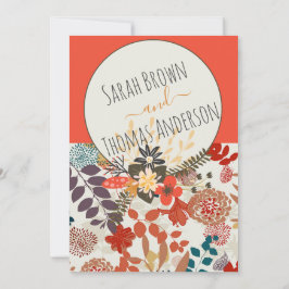 FARBFARBIL BOHO FLORAL EINLADUNG