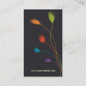 Farbfeder-Visitenkarte Visitenkarte (Rückseite)