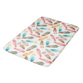 Farbfedern Badematte (Schrägansicht)