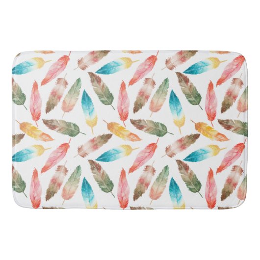 Farbfedern Badematte (Vorderseite)