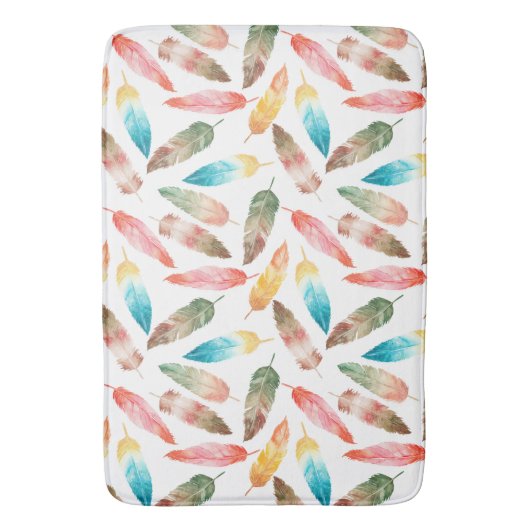 Farbfedern Badematte (Vorderseite Vertikal)