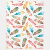 Farbfedern Fleecedecke (Vorderseite)