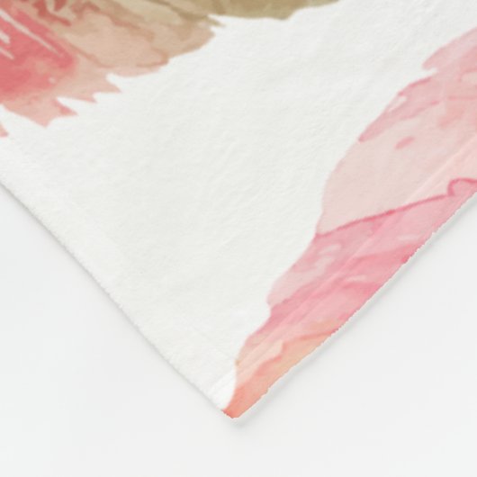 Farbfedern Fleecedecke (Ecke)