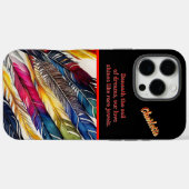 Farbfedern in Harmonie Case-Mate iPhone Hülle (Rückseite (Horizontal))