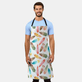 Farbfedern Schürze (Getragen)