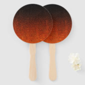 Farbfehler und Schwarzer Glitzer Fächer (Vorne und Hinten)