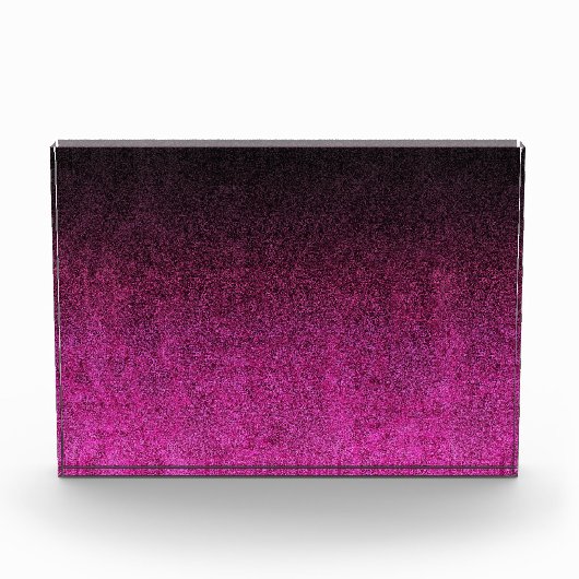 Farbfehler und Schwarzer Glitzer Fotoblock (Vorderseite)