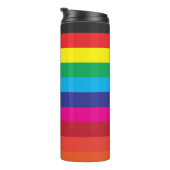 Farbfeld Regenbogen Thermosbecher (Nach rechts gedreht)