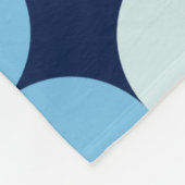 Farbfelder 02 - Dunkelblau Fleecedecke (Ecke)