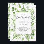Farbfernseher und Eukalyptus-Rahmen Sweet 16 Party Einladung<br><div class="desc">Mit dieser grünen 16 Party Einladung laden Familie und Freunde zu Ihrer Veranstaltung ein. Es zeigt Aquarellbilder,  Farne und Grünrahmen mit passendem Muster. Diese Farn-Einladung ist perfekt für Frühling- und Sommergeburtstage. Personalisieren Sie diese durch Hinzufügen von Namen,  Datum,  Uhrzeit,  Veranstaltungsort und anderen Veranstaltungsdetails. Matching-Elemente sind verfügbar.</div>