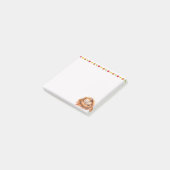 Farbfernseherkatze Post-it Klebezettel (angewinkelt)