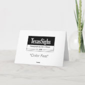 "FarbFest " Karte (Rückseite)