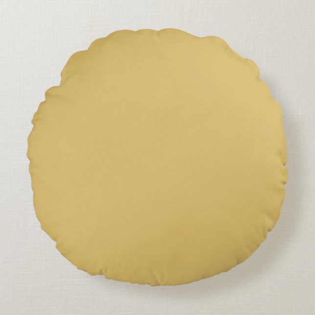 Farbfester Messing Rundes Kissen (Vorderseite)