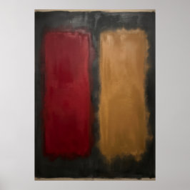 Farbflächen-Abstraktes Poster | Rothko Inspiriert
