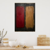 Farbflächen-Abstraktes Poster | Rothko Inspiriert (Küche)