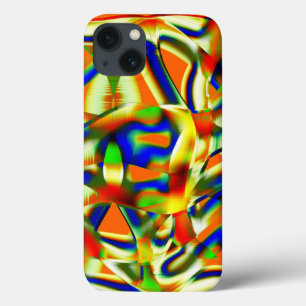 Farbflecken auf zwirnbeigen Streifen Case-Mate iPhone Hülle