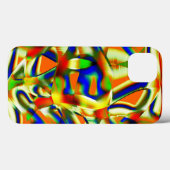 Farbflecken auf zwirnbeigen Streifen Case-Mate iPhone Hülle (Rückseite (Horizontal))