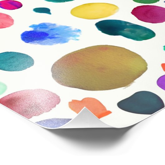 Farbflecken Fotodruck (Ecke)